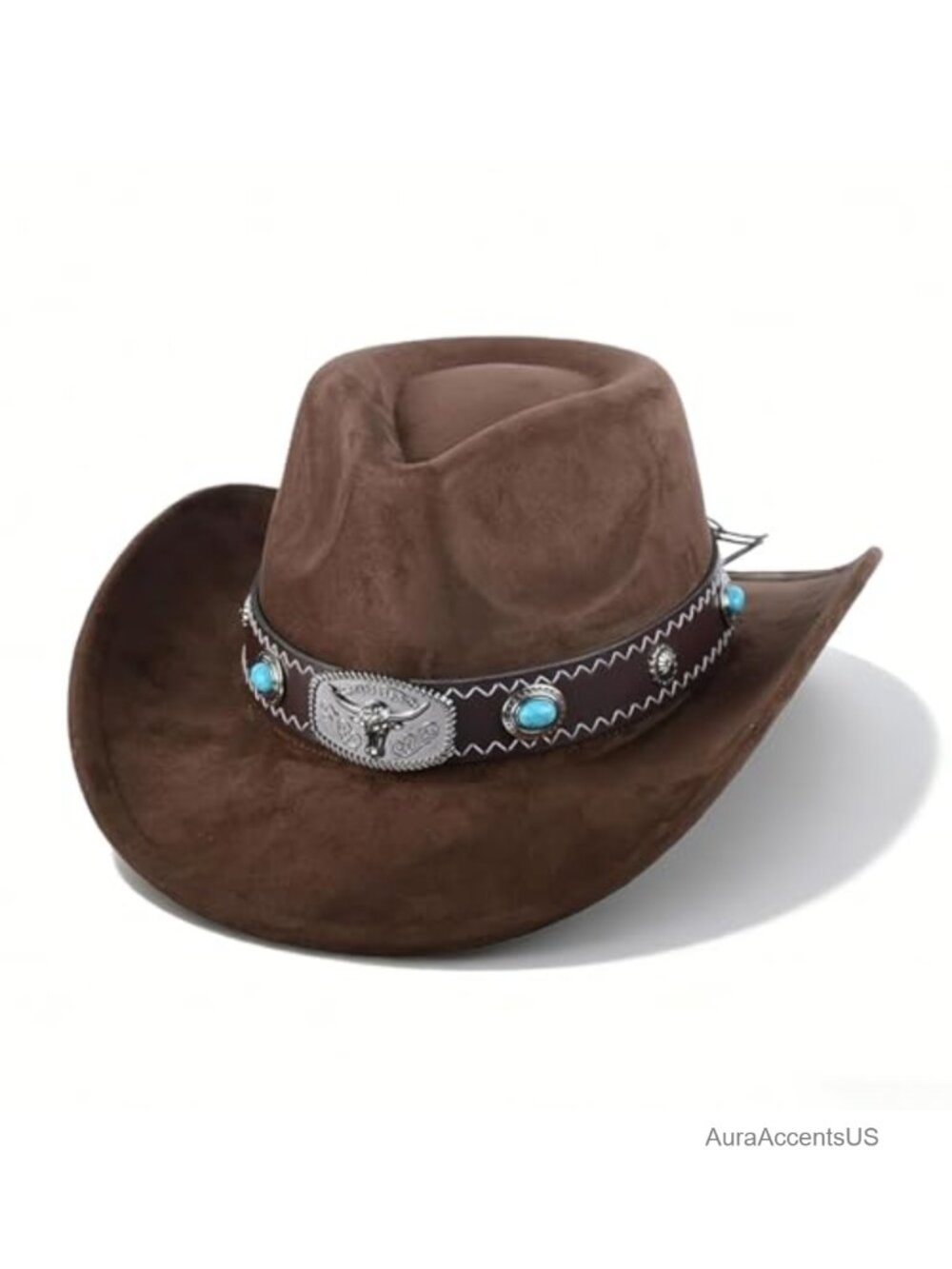 Suede Cowboy Hat Adjustable Breathable Western